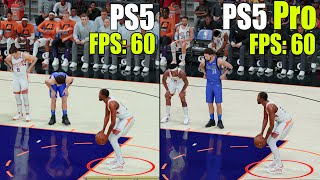 NBA 2K25 on PS5 vs PS5 Pro  Graphics Resolution and FPS Test [upl. by Annah]