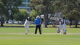 Leg spin bowling ACC vs Sturt district cricket club cricket match highlights REDs 2021 [upl. by Iluj]