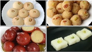 4 New amp Easy Diwali Sweets Recipes in 30 Minutes  4 Easy Diwali Sweets Recipes 2024 [upl. by Dola]