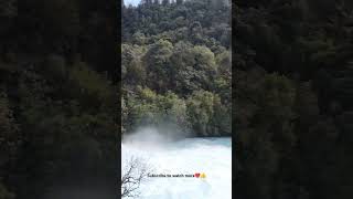 Huka Waterfall Taupo New Zealand travel newzealand motivation waterfall views amazing [upl. by Ecinrahs417]