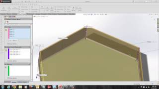 SOLIDWORKS 2014 – Converting a Solid Part to a SheetMetal Part [upl. by Ocire914]