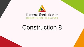 Construction 8 Line Segment Given Length On Given Ray  Leaving Cert amp Junior Cert Maths [upl. by Armalla]