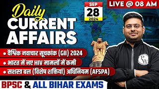 28 Sept 2024 Daily Current Affairs 2024  Current Affairs Today for BPSC amp PSC Exams by Barun Sir [upl. by Pallas]