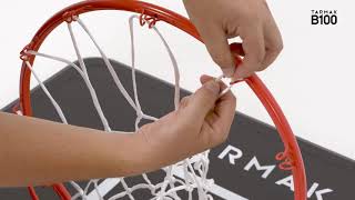 How to Assemble the B100 Easy KidsAdult Basketball Basket  Black  Decathlon Singapore [upl. by Donadee58]