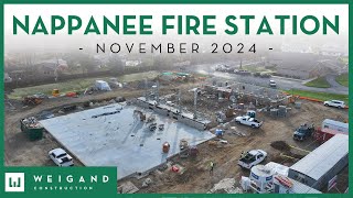 Nappanee Fire Station 1  Construction Update Nov 2024 [upl. by Sanalda]