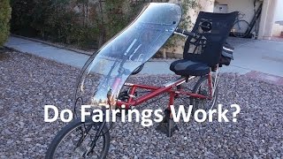 Bicycle Windshield Terracycle Recumbent Fairing [upl. by Nilknarf]