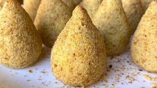 Coxinha FITNESS de batata doce e frango sem glúten e sem lactose na air fryer [upl. by Atelra425]