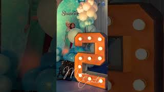 Frozen Theme Decor  2nd Birthday Decor  Surat  shorts [upl. by Ermine811]