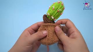 21 Crochet Plants 6Pack Cactus Plants Sew up 2 [upl. by Leodora]