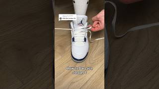 Jordan 4 Bar Lacing Tutorial with Strapz Laces⚡️😮‍💨 sneakers tutorial jordans [upl. by Maddis]