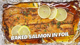 30 Minute Baked SALMON in Foil Recipe by Always Yummy [upl. by Dorcea]