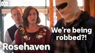 Rosehaven bakery gets held up and robbed  Rosehaven [upl. by Ahkihs511]