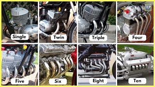 Every Engine in Motorcycle Explained  Single to Ten Cylinder Engines Part  1 [upl. by Lleuqram]