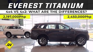 2023 Ford Everest Titanium 4x4 vs 4x2 What are the differences [upl. by Siravrat]