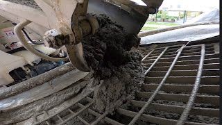 Pumping shotcrete through the boom pump YES it can be done Part 1 of 2 [upl. by Lerret]