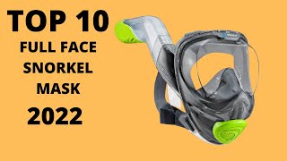 TOP 10 Best Snorkel Mask with Latest Dry Top Breathing 2022 [upl. by Hairom]