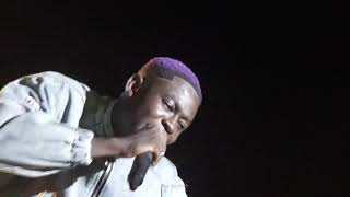 Dawda Hustle Performance during Black Sheriff Live Show in Gambia [upl. by Orelu]