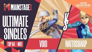 VoiD vs naitosharp  SSBU Singles Top 64 Winners Round 1  Mainstage 2021  Sheik vs ZSS [upl. by Ellenahs]