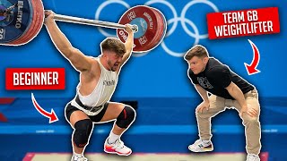 Team GB Weightlifter Teaches Beginner Olympic Lifts [upl. by Nalyt]