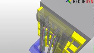 RecurDyn Forklift simulation with Chain assemblies [upl. by Tsirhc850]