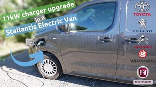 The 11kW AC charger upgrade on a Vauxhall eVivaro electric van and other clone vans [upl. by Jeminah143]