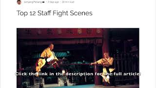 Top 12 Staff Fight Scenes [upl. by Deanne78]