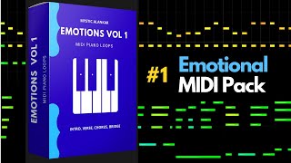 Emotional MIDI Pack  RoyaltyFree Piano MIDI Loop Kit for Songwriters amp Producers [upl. by Raab313]