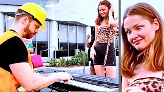 Unreal Piano Surprise by Worker Stops EVERYONE In Their Tracks 😮🤯 [upl. by Wallache661]