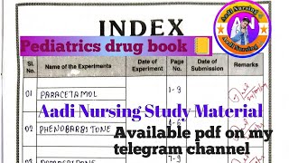 Drug book pediatrics chn drug book  drug book nursing drug book drug file drugeducation viral [upl. by Nalda]