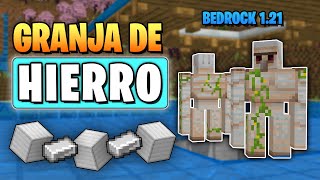 Granja de HIERRO FACIL para Minecraft Bedrock 121 [upl. by Demaria]