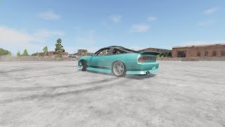 Building and totaling a 240sx in under 10 mins  Beamng drive [upl. by Barabbas]