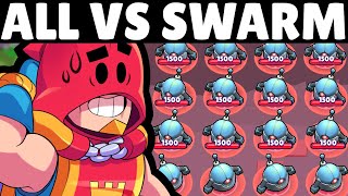 54 Brawlers vs THE SWARM  Who is FASTEST [upl. by Ailimat279]