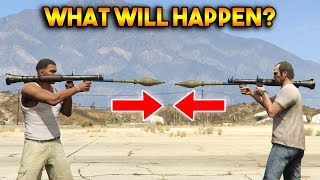 GTA 5 ONLINE  RPG VS RPG WHAT WILL HAPPEN [upl. by Newcomer]