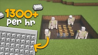 BIG Simple IRON Farm  18 Stacks PER HOUR [upl. by Eilis]