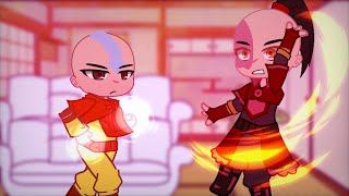 past avatar the last Airbender react to each other  zukka ship gacha club part1 [upl. by Enelyahs]