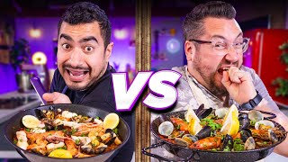 PAELLA Chef vs Normal Blind CookOff  Sorted Food [upl. by Acirne30]