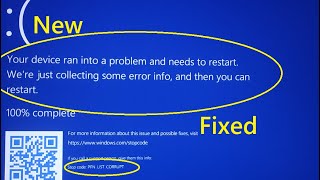 Your device ran into a problem and needs to restart Stop code PFNLISTCORRUPT and other 8 ways [upl. by Saerdna941]