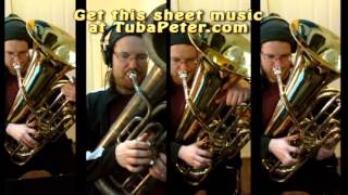 Mission Impossible cover for Tuba Quartet  sheet music [upl. by Chatwin293]