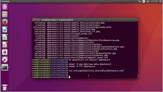 How to install Abantecart on Ubuntu 1604 [upl. by Lagiba]