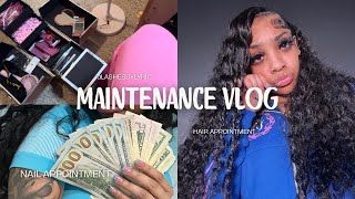 PREP FOR VACATION  MAINTENANCE VLOG Hair Lashes Nails Packing amp ETC [upl. by Galvin60]