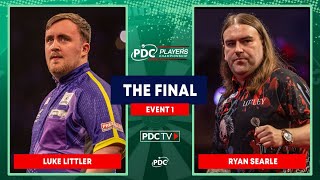 BEST PROTOUR FINAL EVER  Littler v Searle  Players Championship 1 Final [upl. by Moreville]