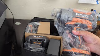 Unboxing The Ridgid 18 Volt Brushless Cordless 12 in High Torque Impact Wrench [upl. by Araet]