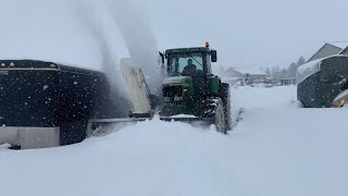 Snowmageddon feb 2020 Ontario Dedicated to those that think my blower is too big [upl. by Brittany]