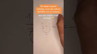 Perché funziona🤔matematica perte frazioni divisioni trucchi trucchiesegreti scuola algebra [upl. by Trauner64]