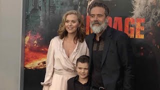 Jeffrey Dean Morgan and Hilarie Burton at Rampage Los Angeles film premiere [upl. by Manard]