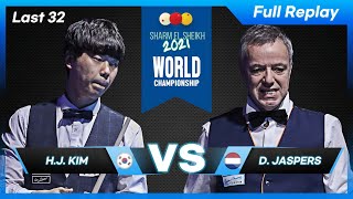 Last 32  Haeng Jik KIM vs Dick JASPERS 73rd World Championship 3Cushion [upl. by Herriott]