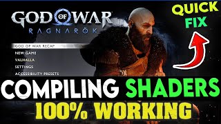 How to FIX Compiling Shaders Issue in God of War Ragnarok PC  Stuck in Compiling Shaders Screen [upl. by Rivkah]