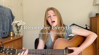 I Remember Everything  Zach BryanKacey Musgraves acoustic cover by Rosie [upl. by Daney]