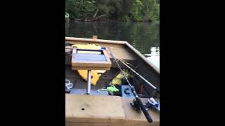 15hp yamaha on G3 1448WL jon boat [upl. by Atikan]