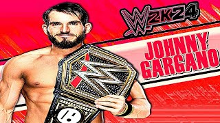 WWE 2K24  Johnny Gargano Signatures and Finishers [upl. by Atteuqahc]